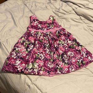 Gymboree  3T Spring Purple Floral A-Line Dress